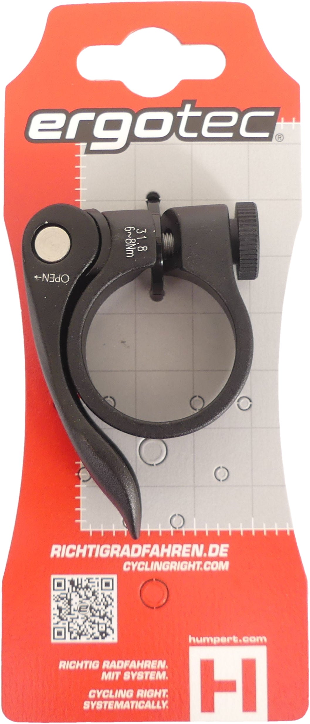 Sitzstiftklemme SCQ-0100 Ø31.8 Aluminium mit