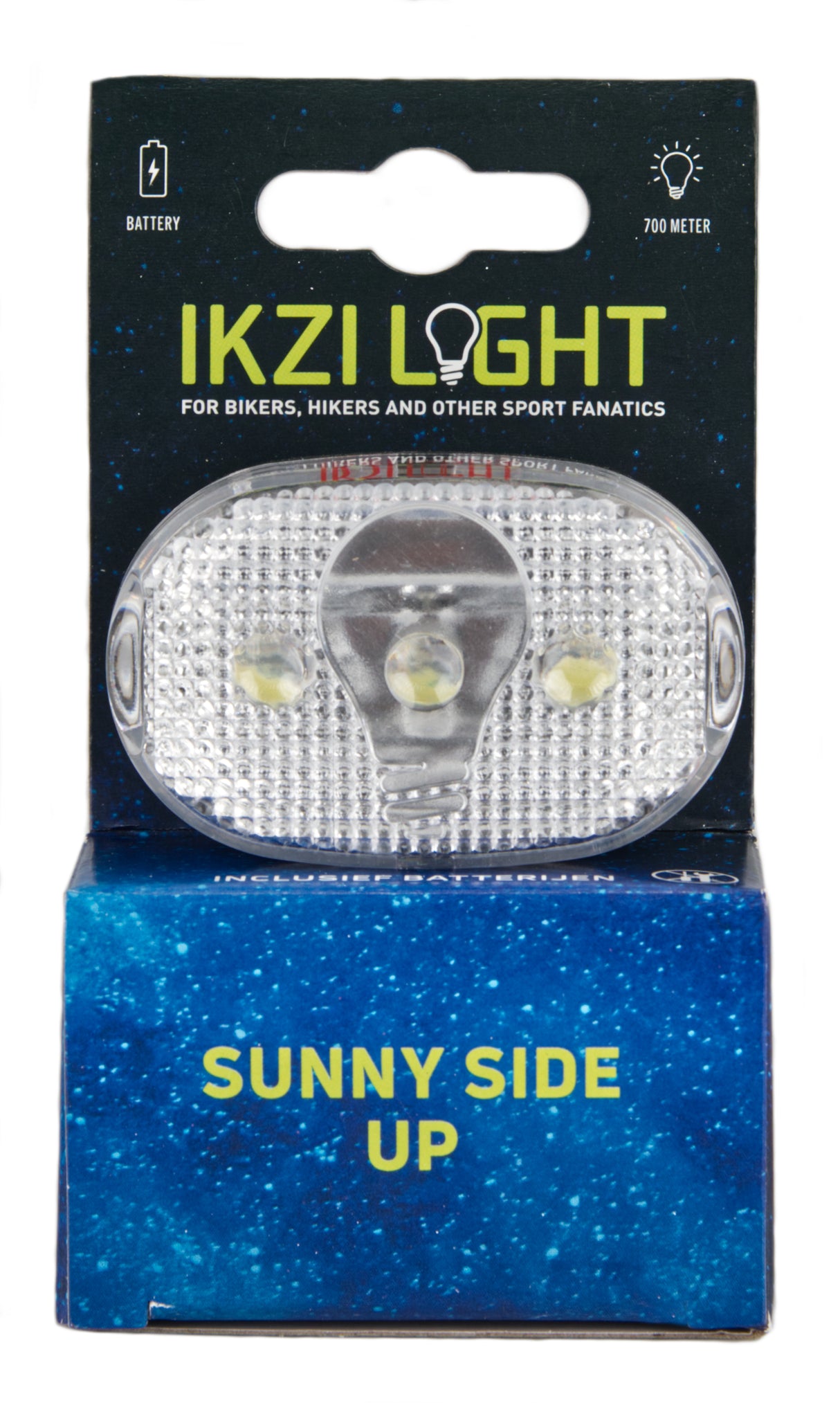 Headlamp Ikzi white light 3 led battery