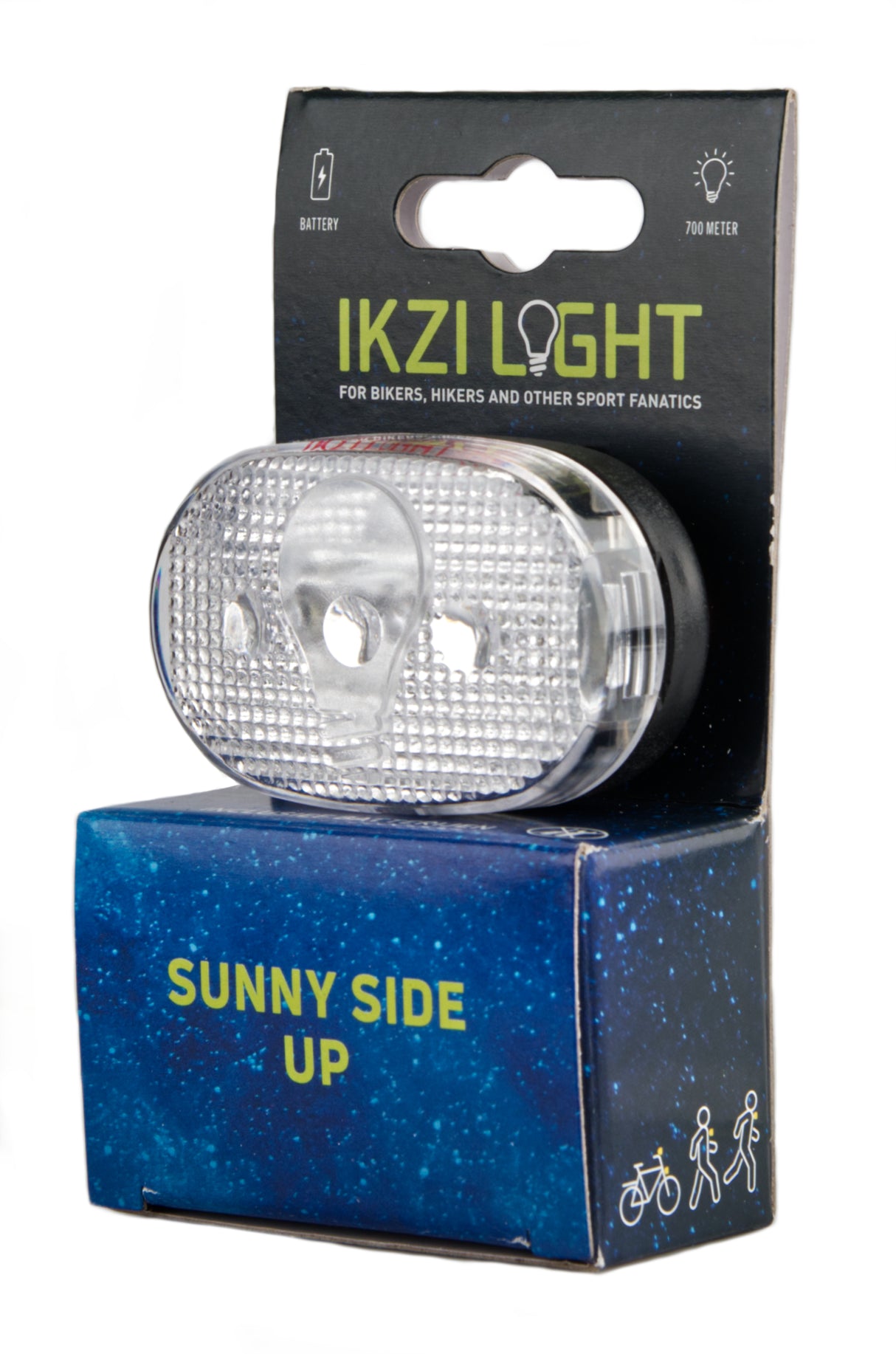 Headlamp Ikzi white light 3 led battery