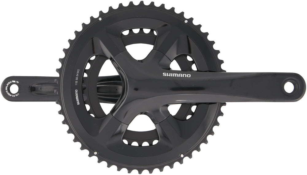 Shimano Crankstel 2 x 11 speed Road FC-RS510 175 50-34T met holle as zwart