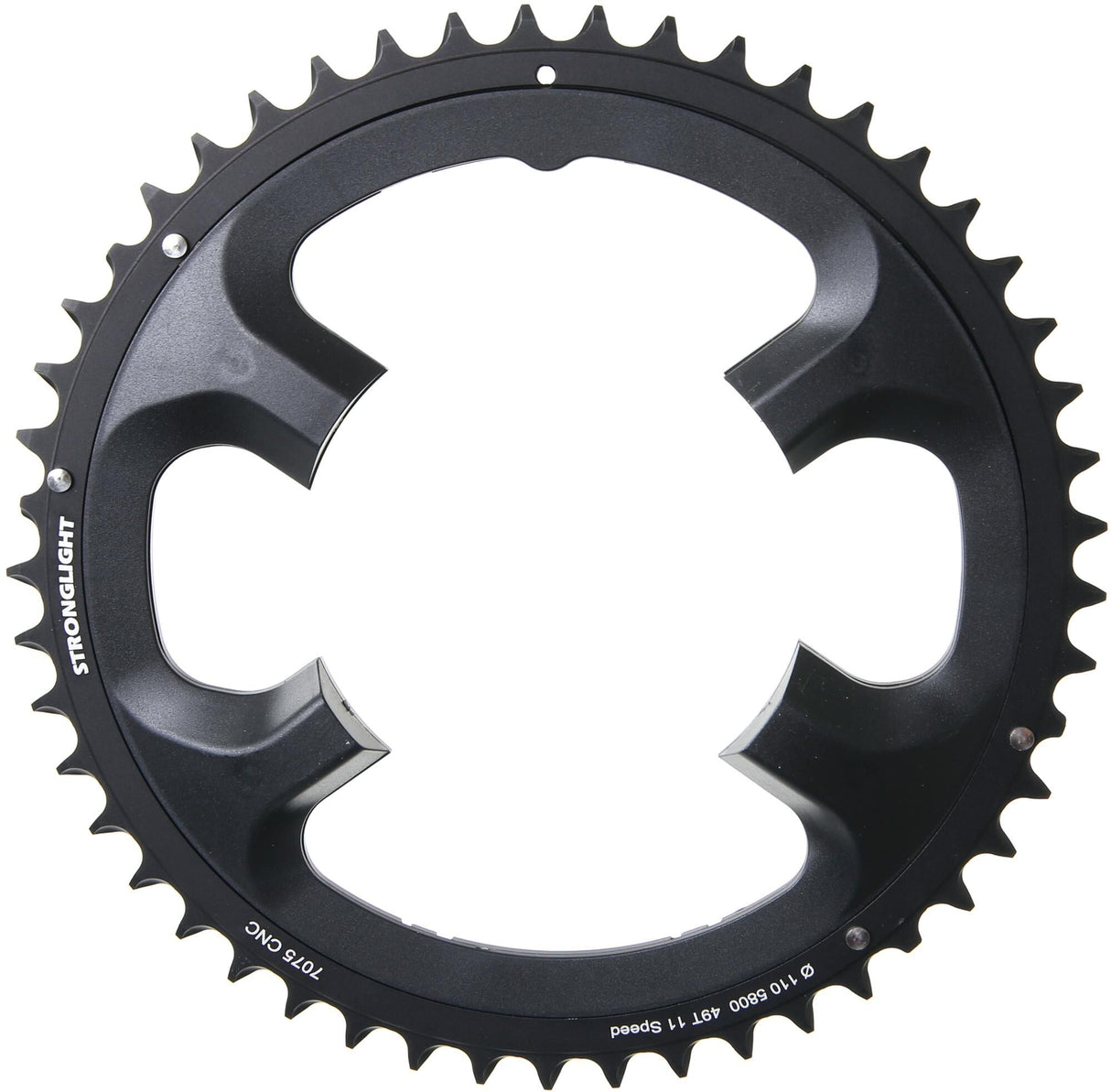 Stronglight chainring mod. 17 chain ring strongl. 49t outer aluminum black