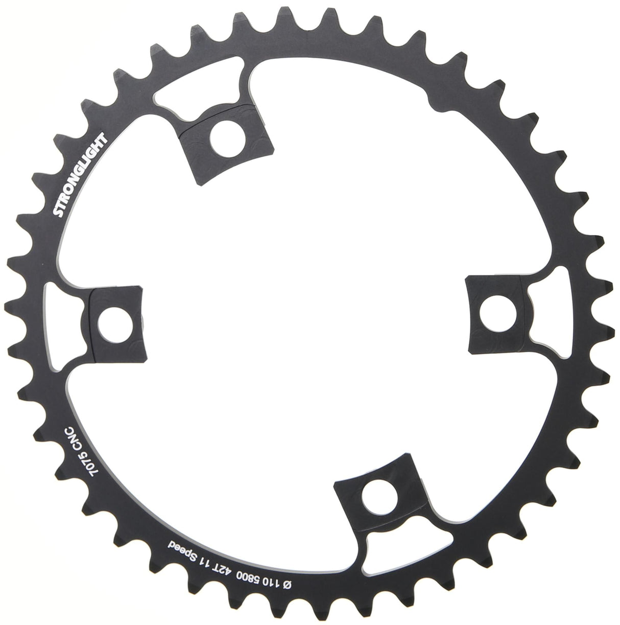 Stronglight chainring mod. 17 chain ring strongl. 42t inner aluminum black