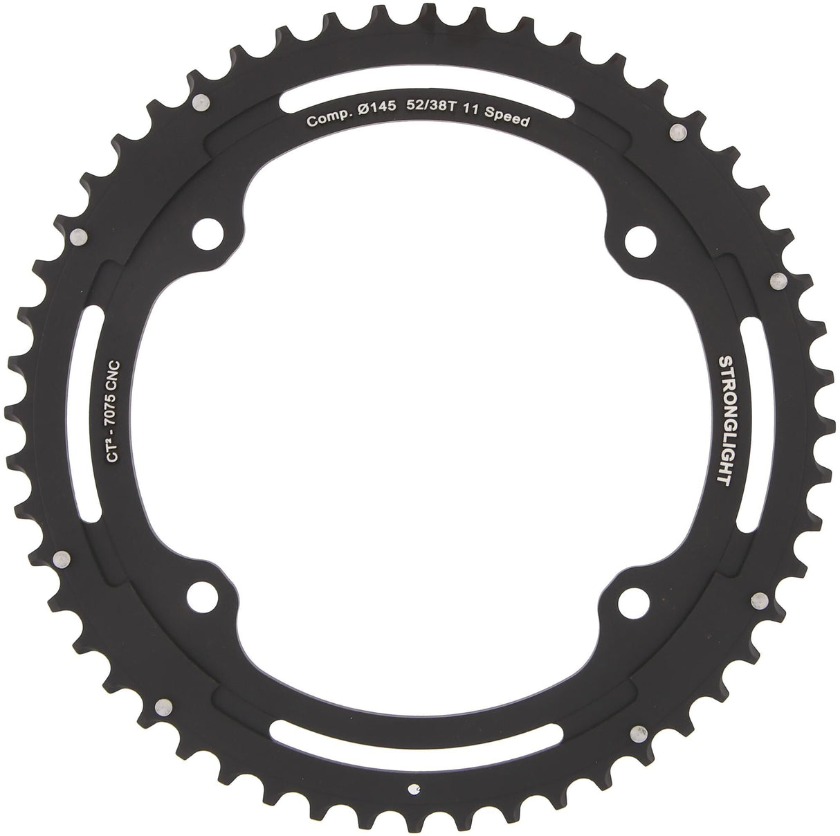 Stronglight chainring ct2 mod. 17 chain ring strongl. ct2 52t outer cer.-tefl.coat.