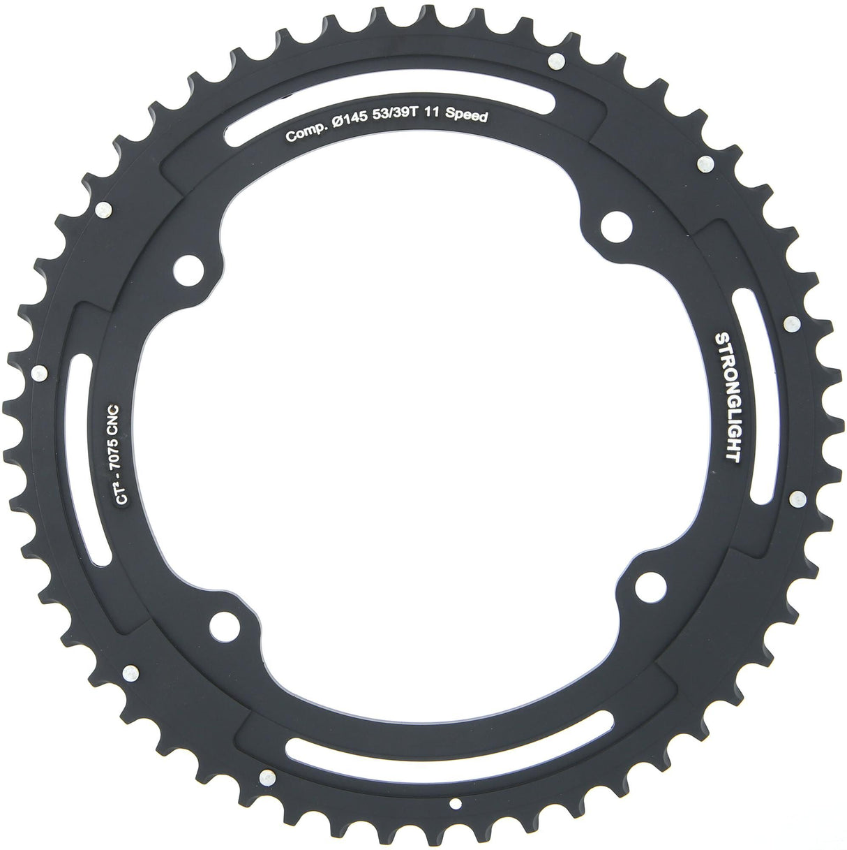 Stronglight chainring ct2 mod. 17 chain ring strongl. ct2 53t outer cer.-tefl.coat.