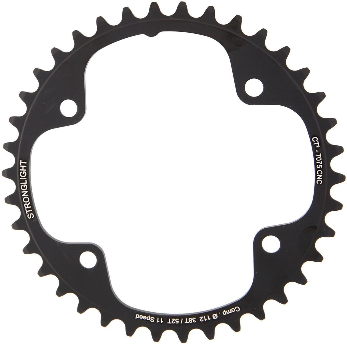 Stronglight chainring ct2 mod. 17 chain ring strongl. ct2 38t inner cer.-tefl.coat.