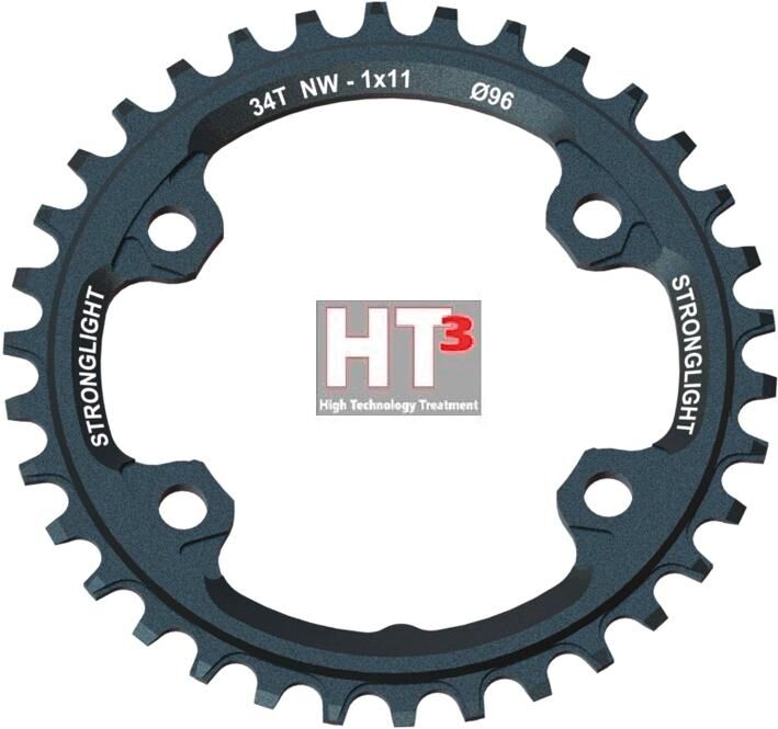Stronglight MTB chainring HT3 mod. 17 chain ring strongl. ht3 34t aluminum black