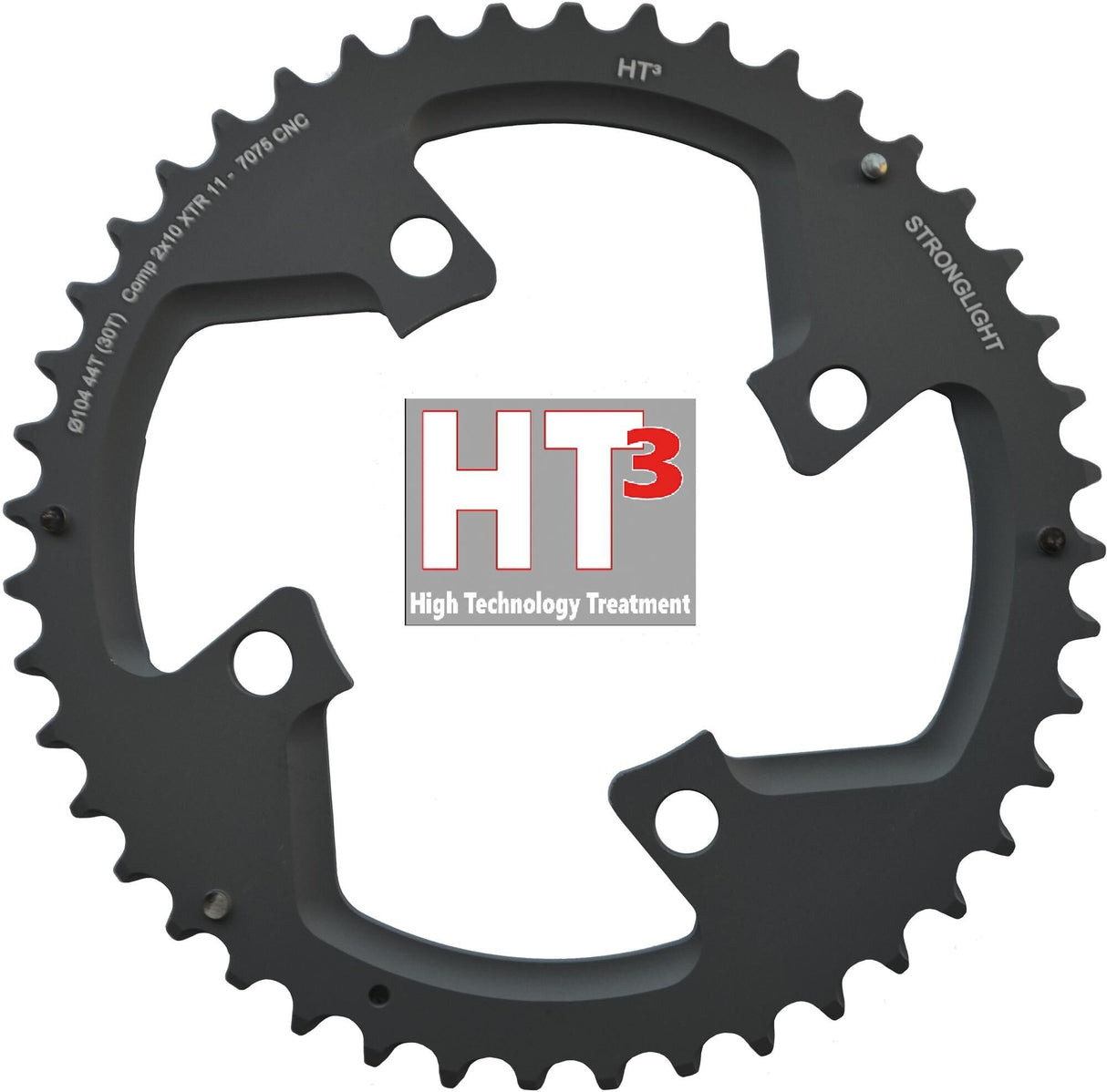 Stronglight mtb kettingblad ht3 mod. 17 chain ring strongl. ht3 30t inner alu black