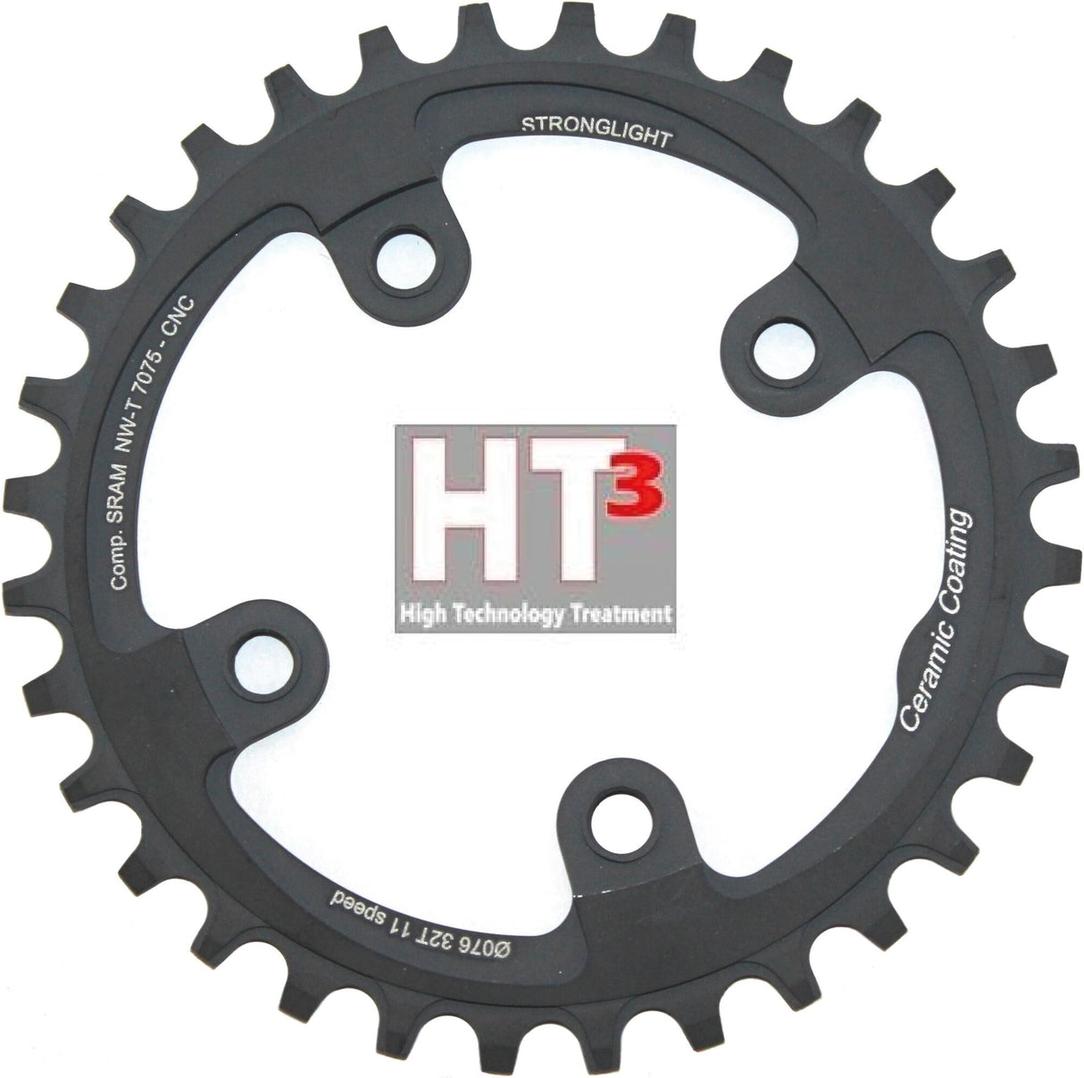 Stronglight chainring ht3 mod. 17 chain ring strongl. ht3 32t inner alu black