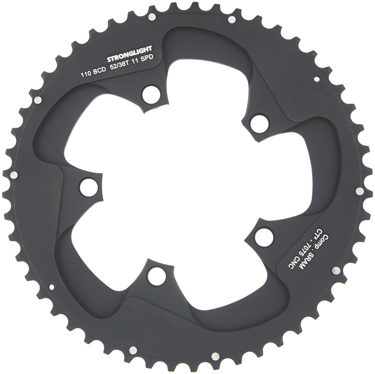 Stronglight chainring ct2 chain ring strongl. ct2 f.red 22 force 22, 52t.