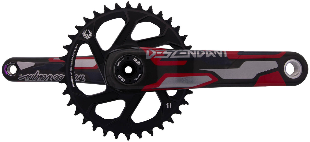 Truvativ crankset descendant troy lee design eagle dh crankset truv.desc.troy lee de.eagle dh dub83 36t