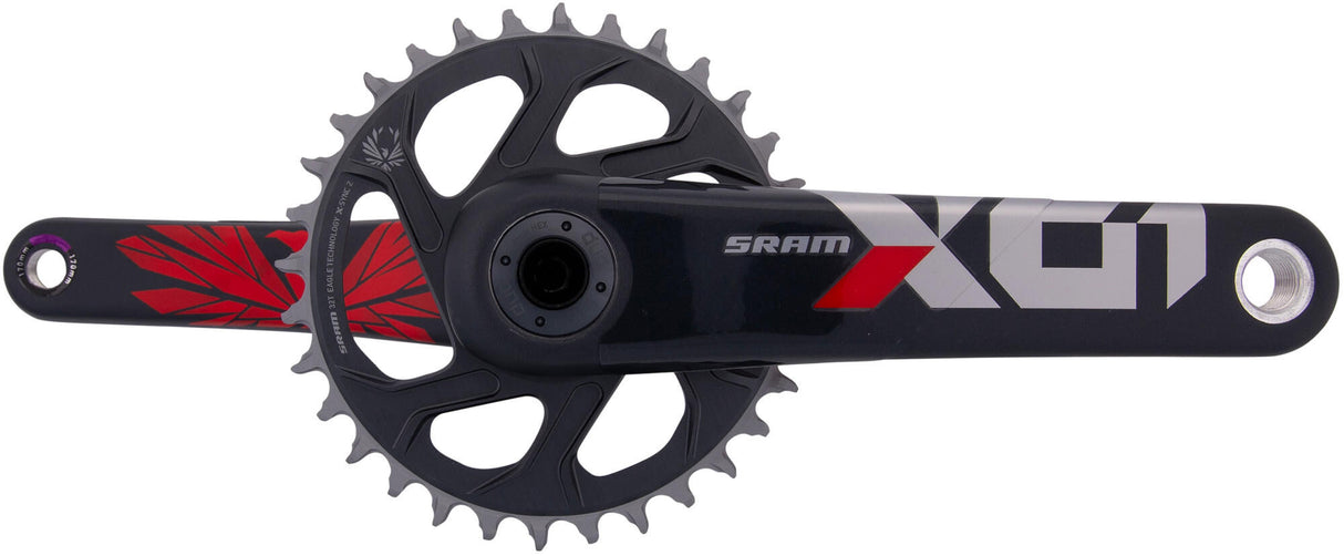 Sram crankset x01 eagle crankset x01 eagle 32t boost 170mm oxy red