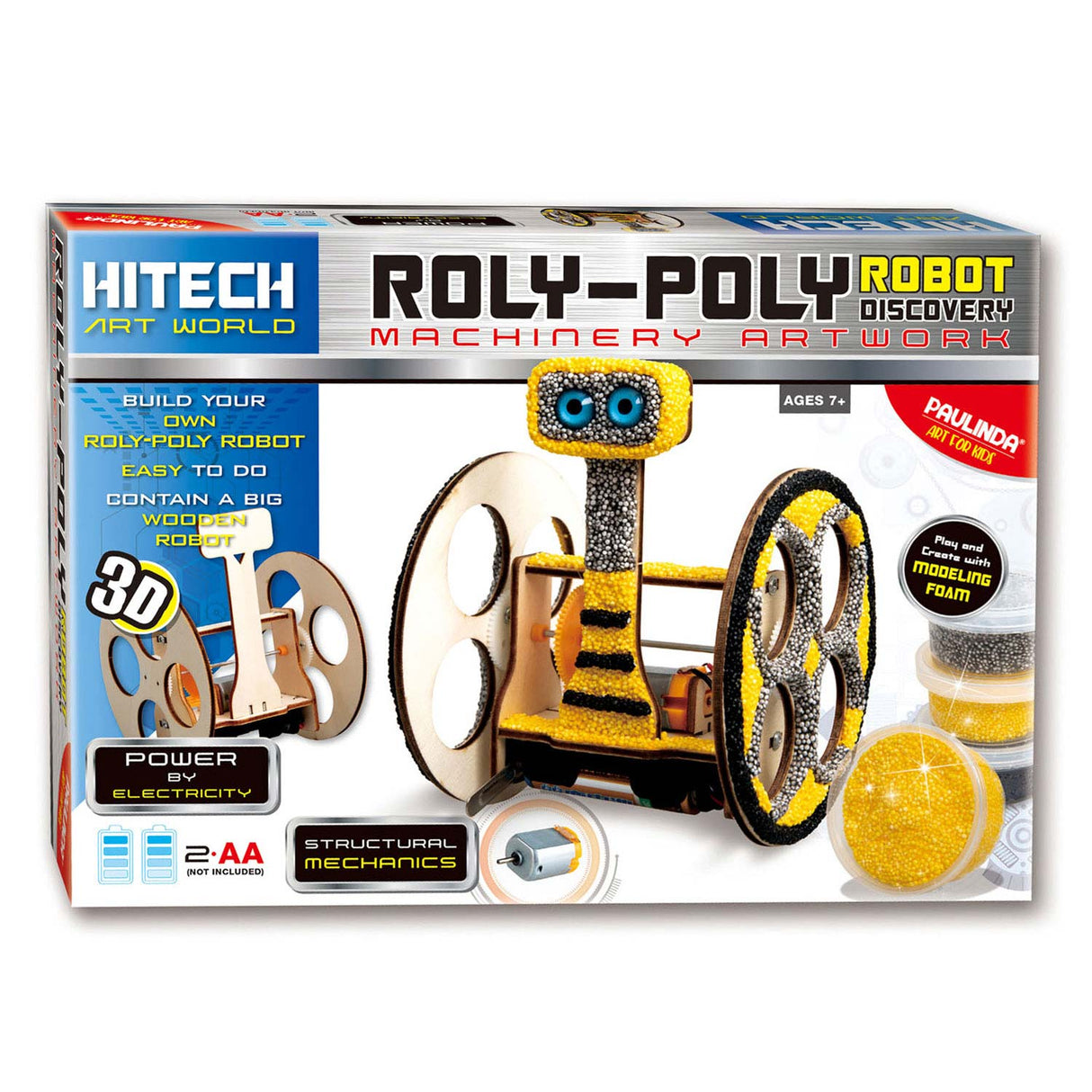 Paulinda Building Package 3D Robot med motorsykkel