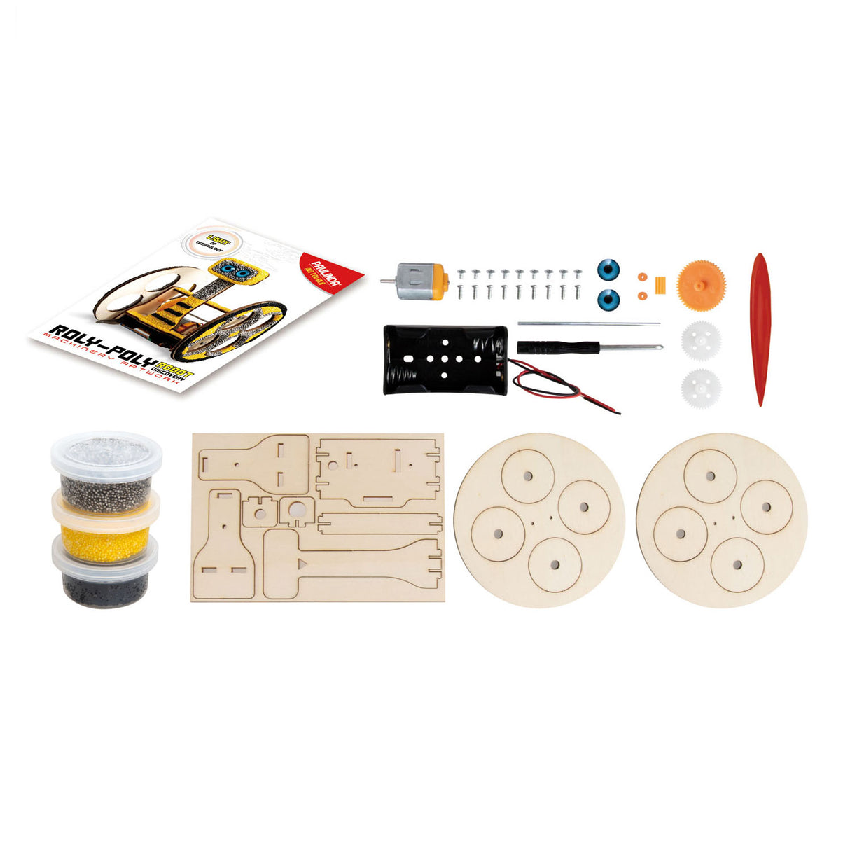 Paulinda Building Package 3D Robot med motorsykkel