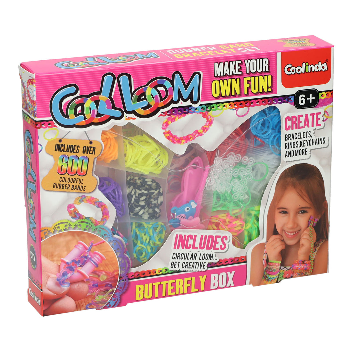 Paullinda cool telar en caja de almacenamiento de mariposas, 600 uds.