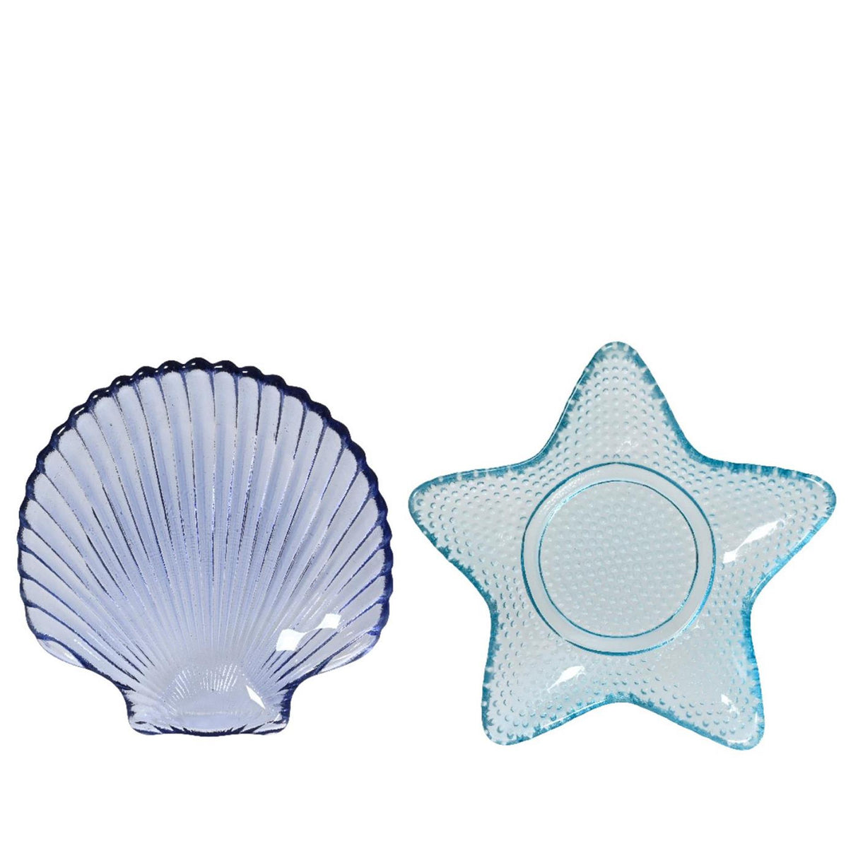 Decoris talíř sklo ø14cm mušle nebo hvězda