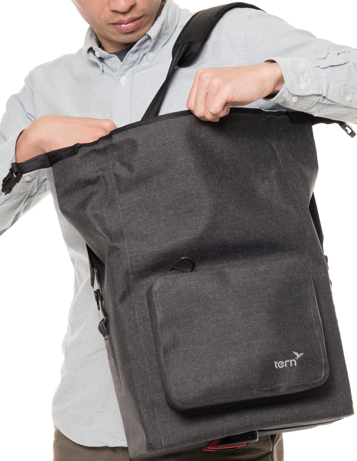 Tern luggage carrier bag dry goods bag trunk bag dry goods bag tweed black