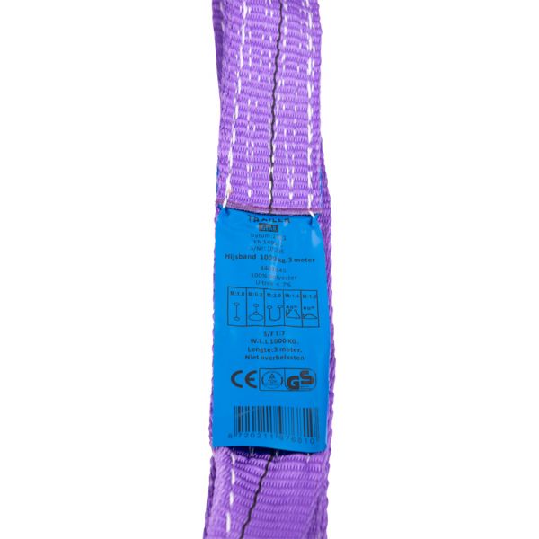Trailergear TRAILERGEAR Lifting strap 1 ton 3 meters