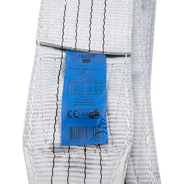 Trailergear lifting strap 120 d 4 tons 4 meters