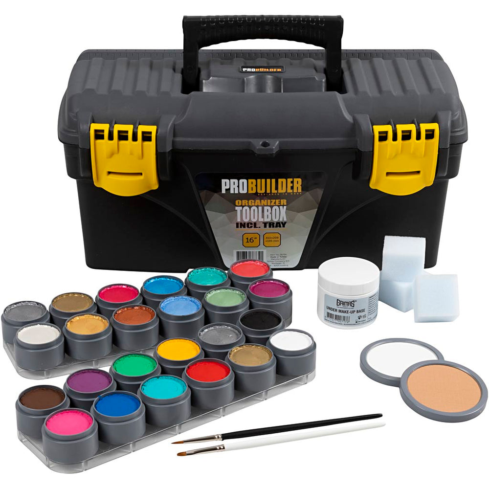 Grimas make-up case, various colours, 39 parts, 1 set