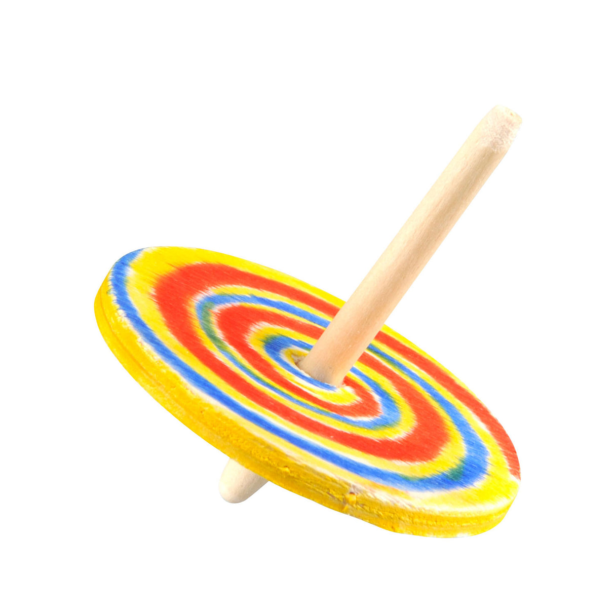 Lobbes color your own wooden spinning top