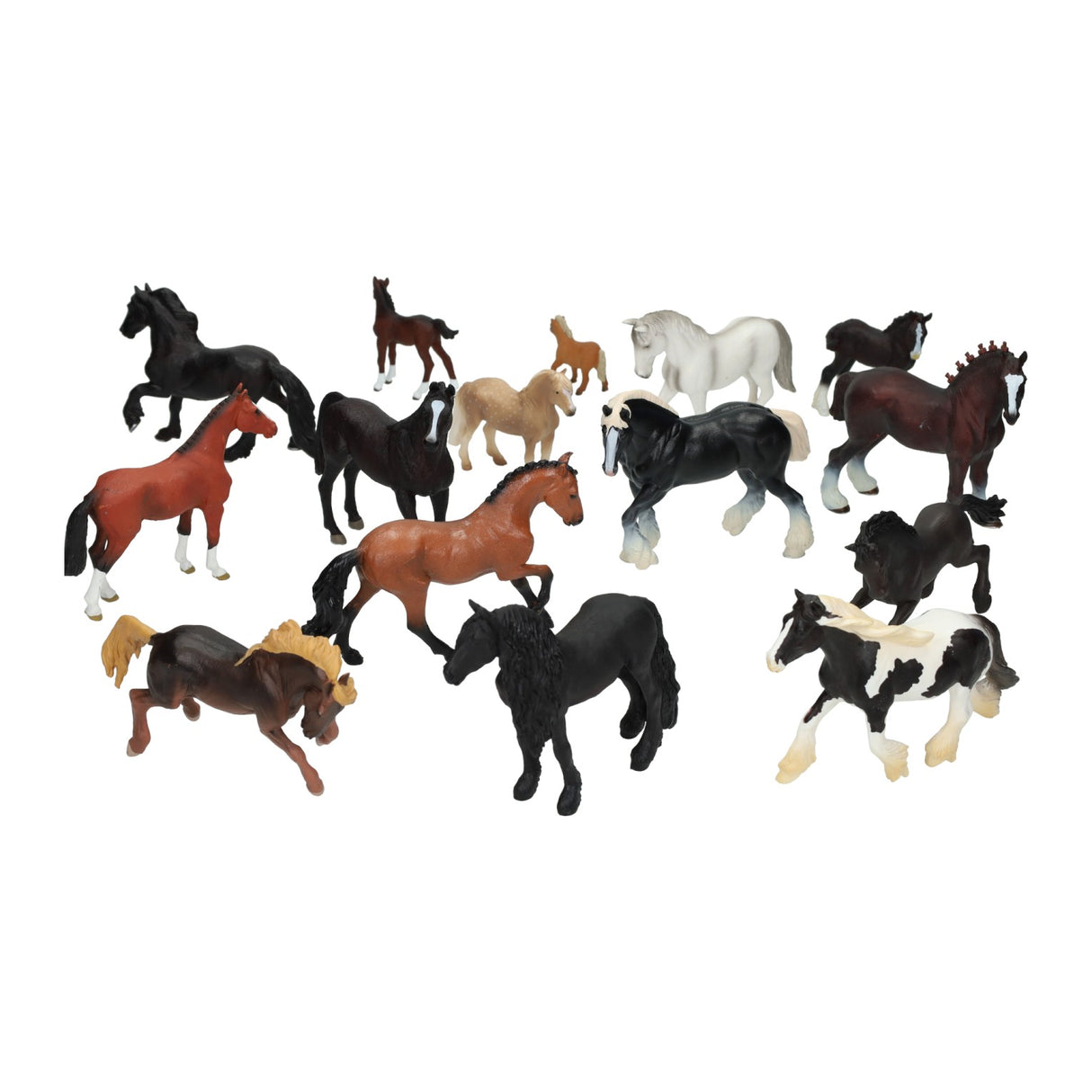 Mojo horses and foals school package, 15 pcs.