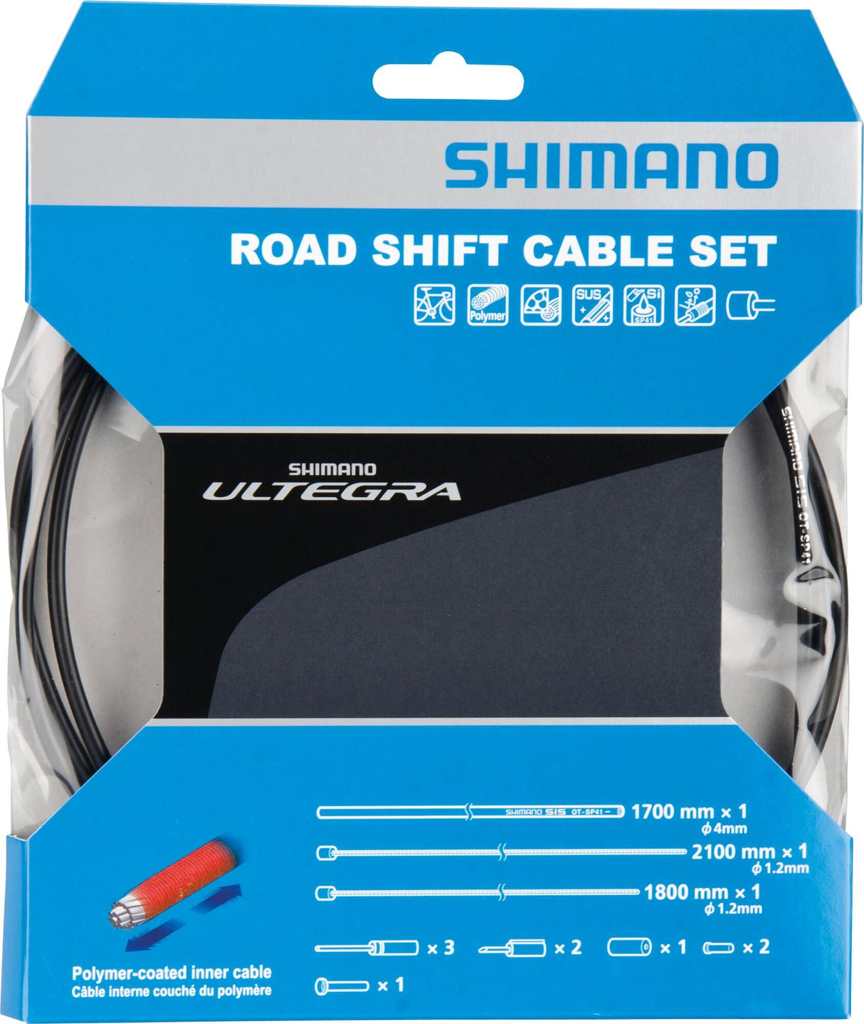 Shimano derailleur cable set shim.derail.cab.set ult bl.
