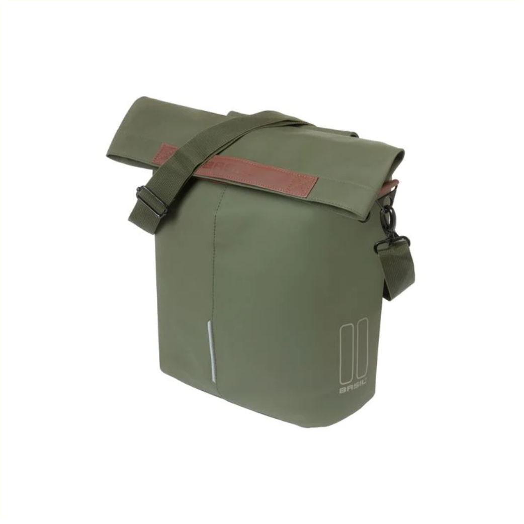 Basil Tas City Shopper Vegan Leather | Vert mousse