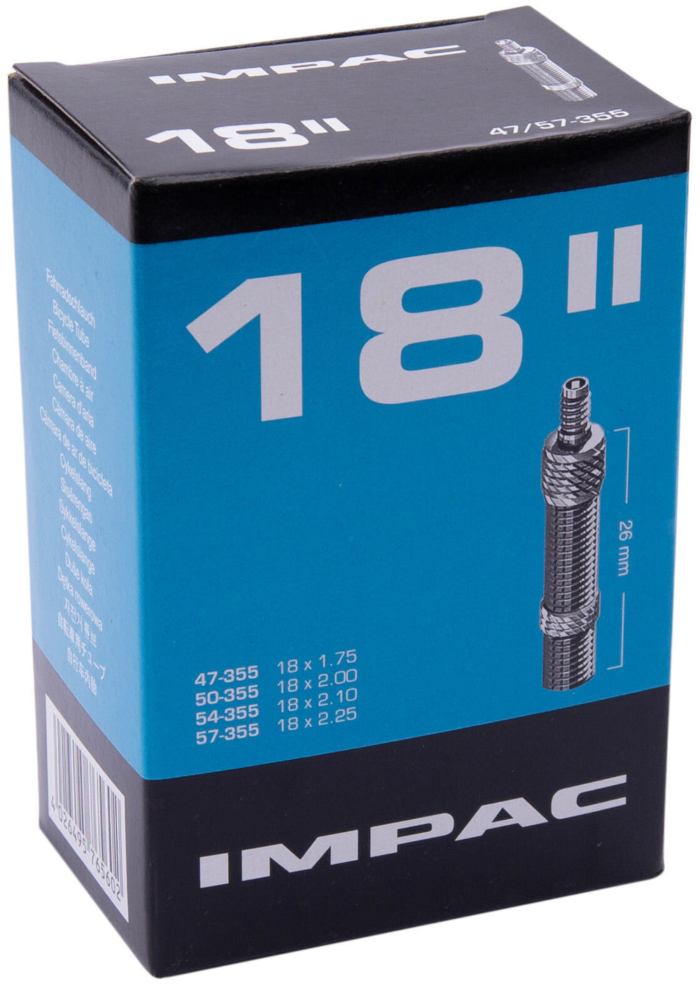 Impac Binnenband (by Schwalbe) DV18 18x1.75 2.35 ETRTO 47 57-355, Ventiel: Blitz Holland 26mm
