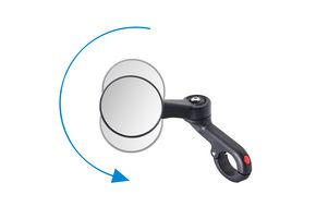 Folding mirror krampe kf mini with clamp