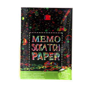 Memo paper scratch a4 50 sheets + 2 pens
