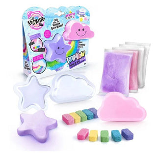 No brand rainbow bath bomb kit - 2 pack | 3 stuks
