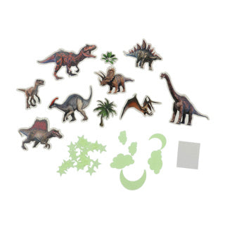 Erstaunlich cooles Dino-Set, das im Dunkeln leuchtet | 6 Stück