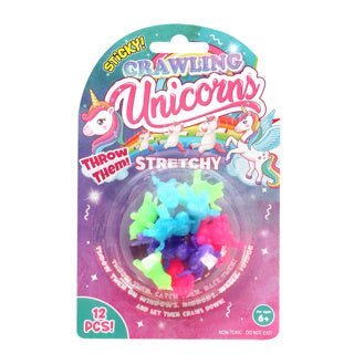 No Brand Einhorn krabbelnde klebrige Fensterläufer 12 Stück | 12 Stück