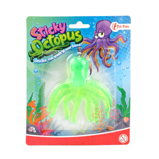Toi-toys window crawler sticky octopus 4 assorted