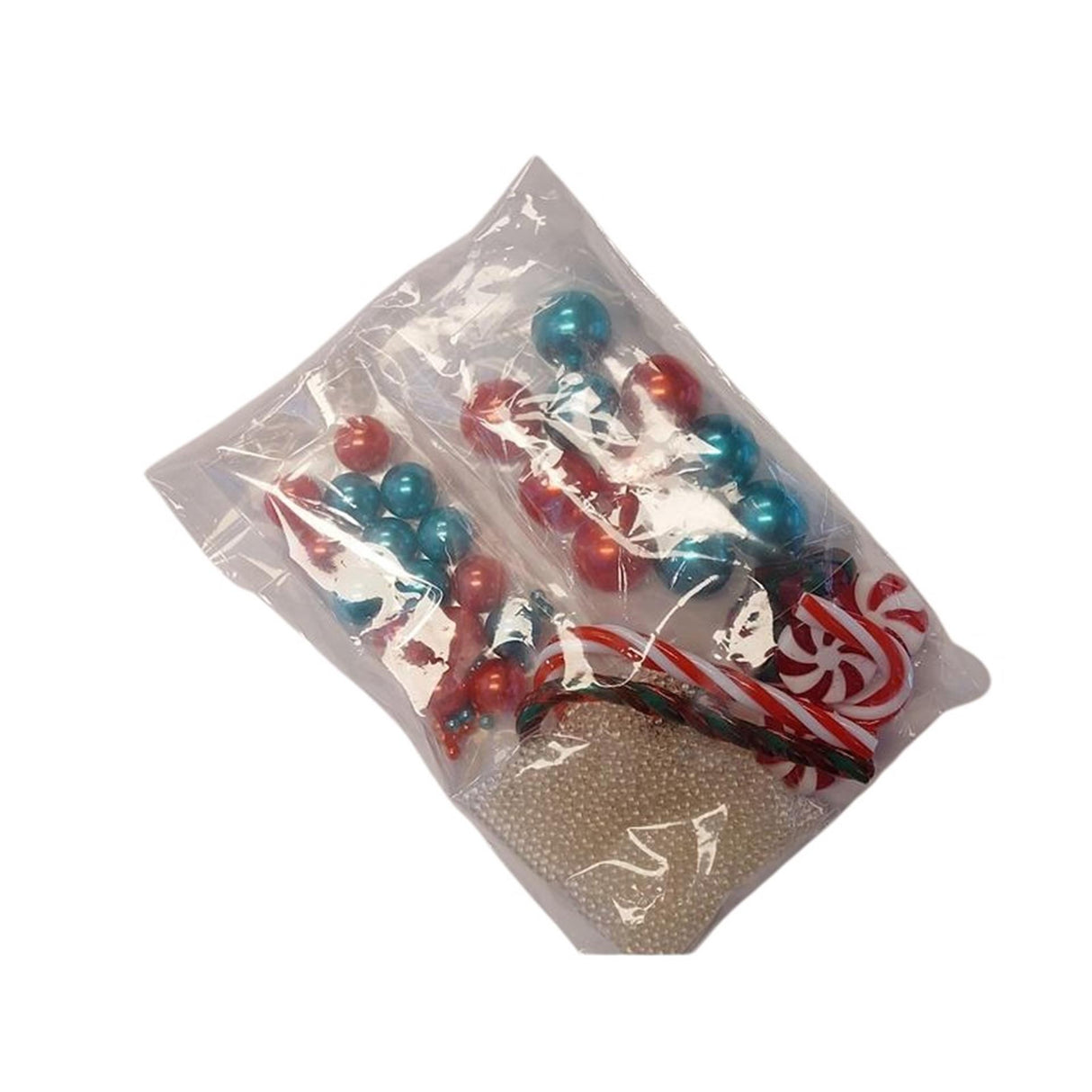 Hbx natural living waterparels x-mas cheer groen rood