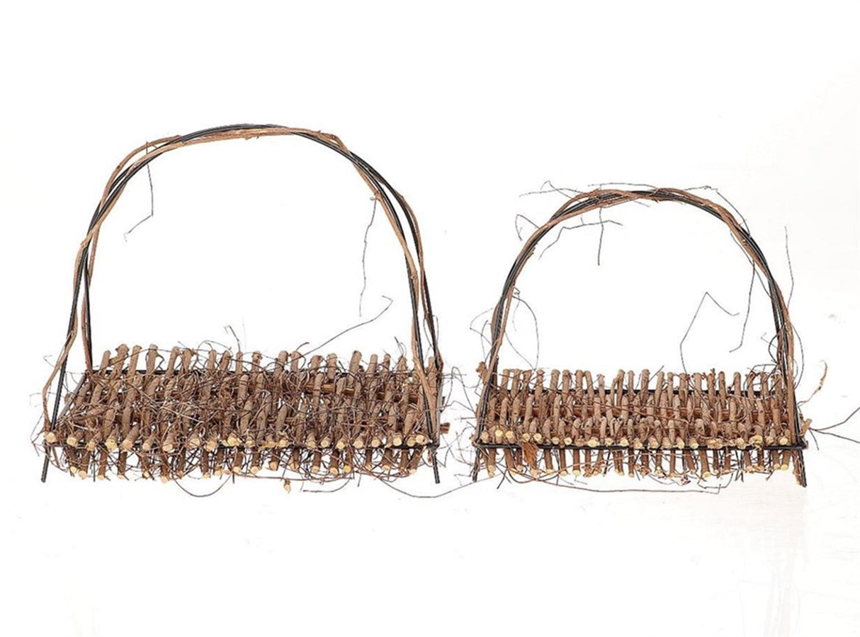 Hbx natural living decoratieschaal natural 2-delig