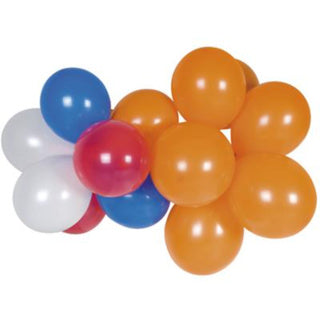 Ballon rot weiß blau orange 100 Stück