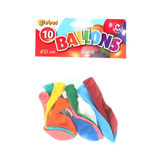 Balloon colors 10 pieces 21 cm assorted