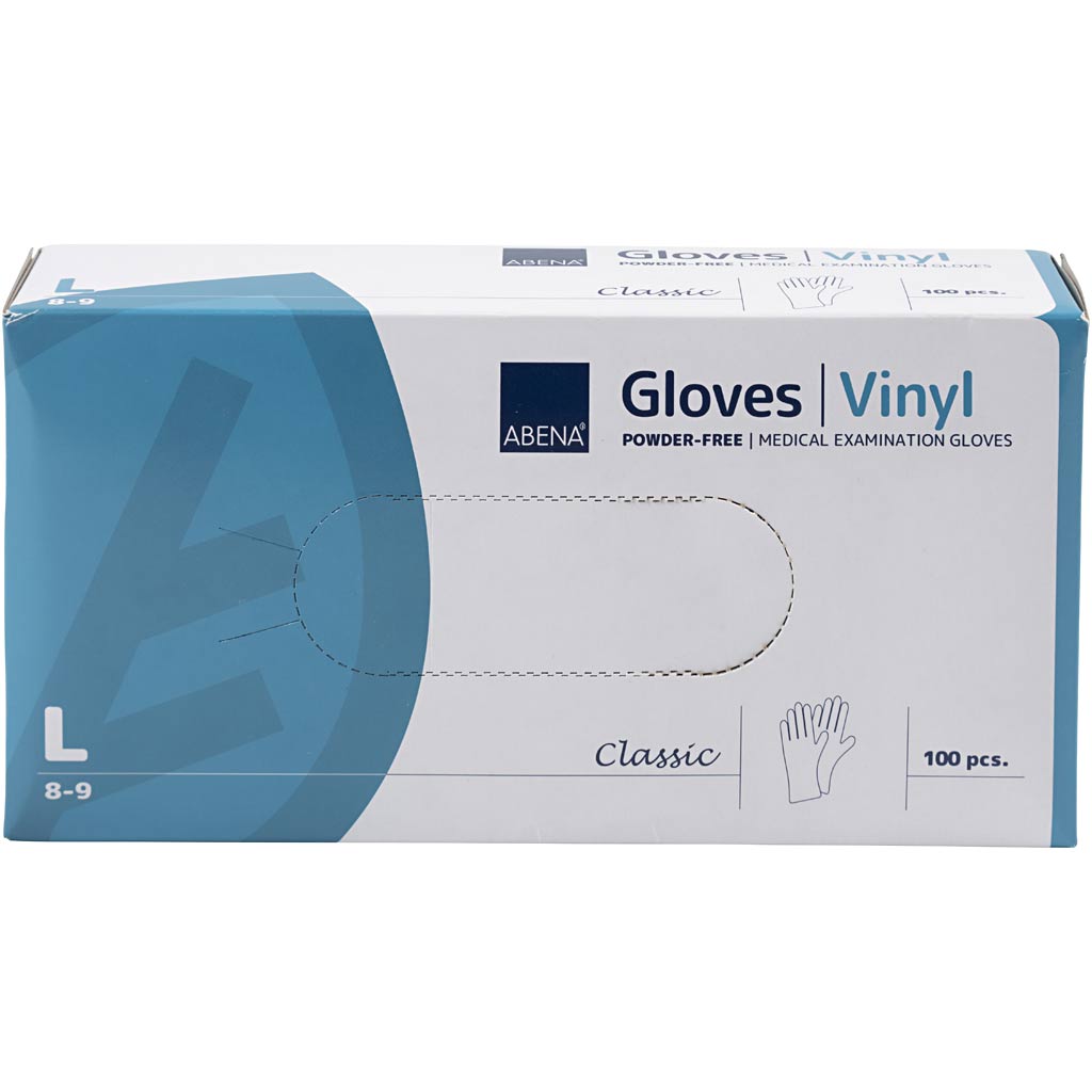Disposable gloves, size l, 100 pieces, 1 box