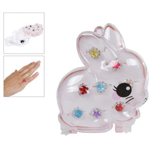 Fáinní leanaí i mbosca jewelry coinín, 8 ríomhaire.