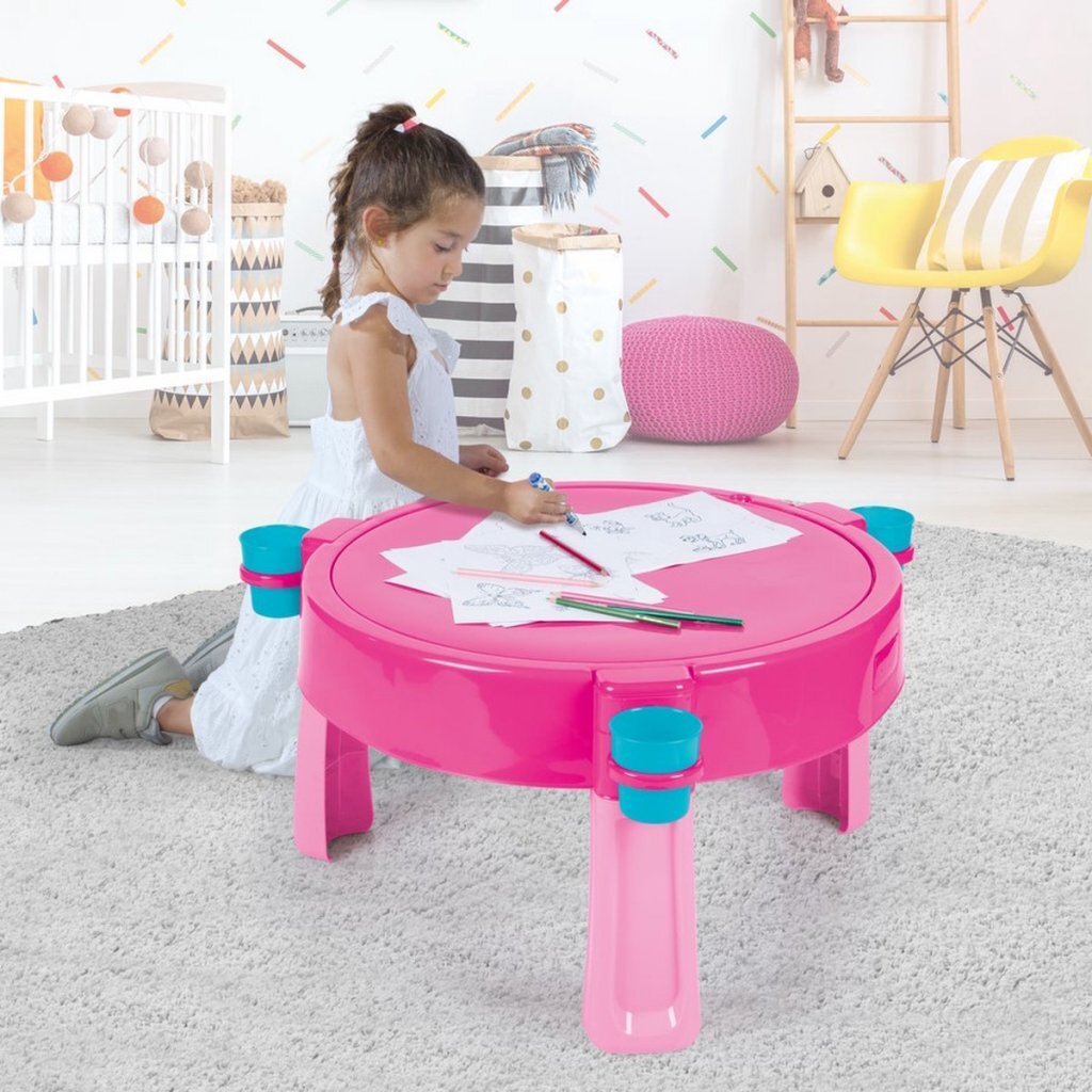 Table d'activité de la licorne Dolu rose