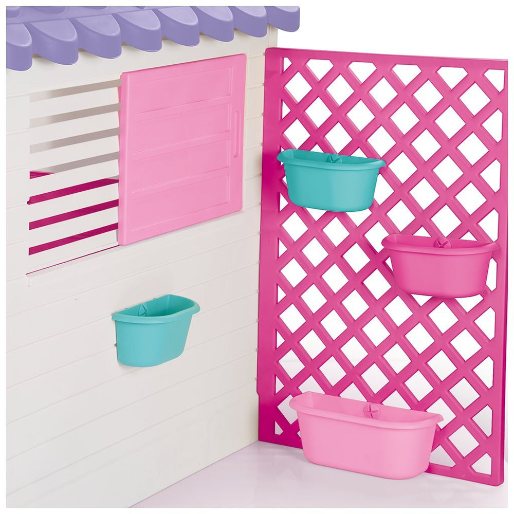Dolu Garden Speelhuis 140x127x107,5 cm + lyd lyserød lilla