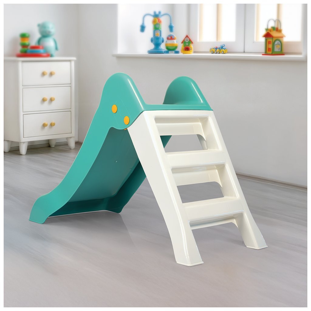 Dolu Slide 70,5x117x48,5 cm hvid grøn