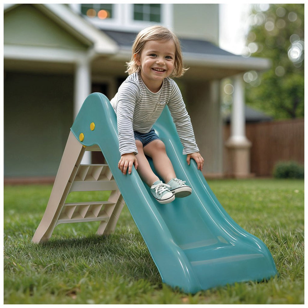 Dolu Slide 70,5x117x48,5 cm hvid grøn