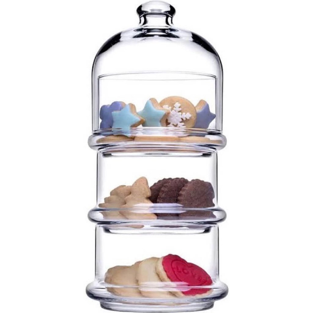 Inne marki pa?abah ccedil;e szklany słoik do przechowywania w kształcie wieży 26x11,8 cm