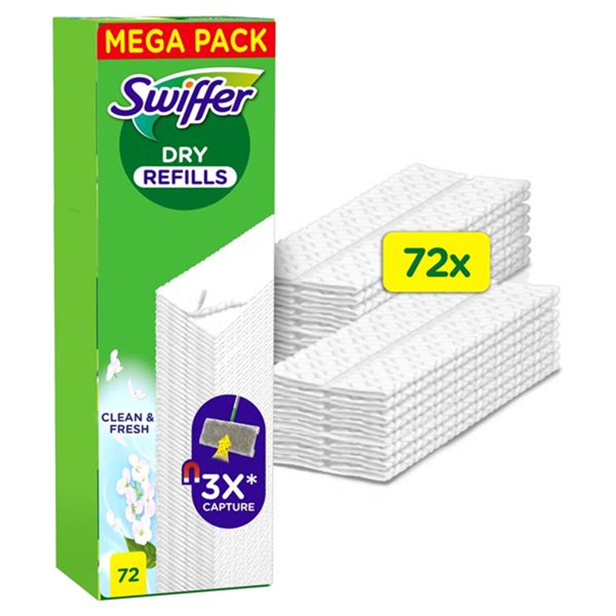 Swiffer dry fresh vloerdoekjes 72 stuks
