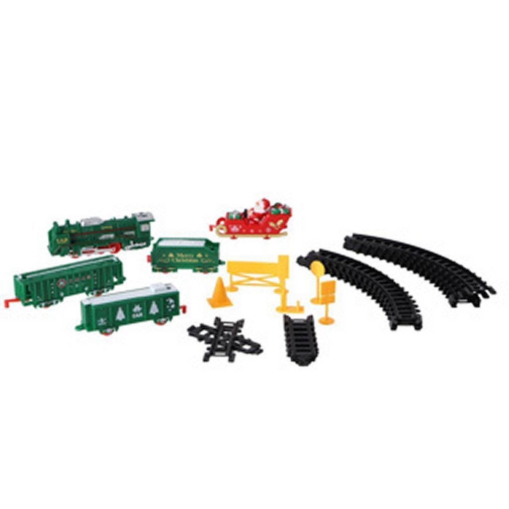 No brand Christmas train with light and sound 25 pieces