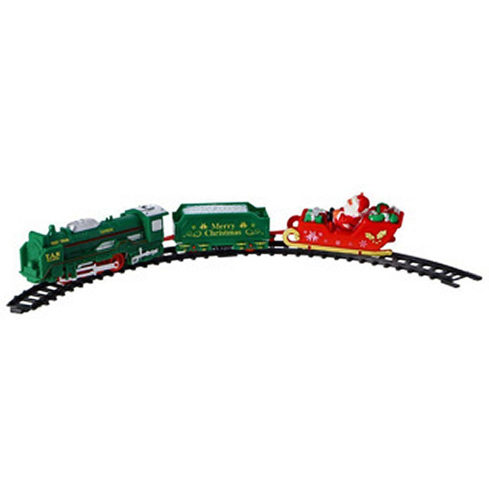 No brand Christmas train with light and sound 25 pieces