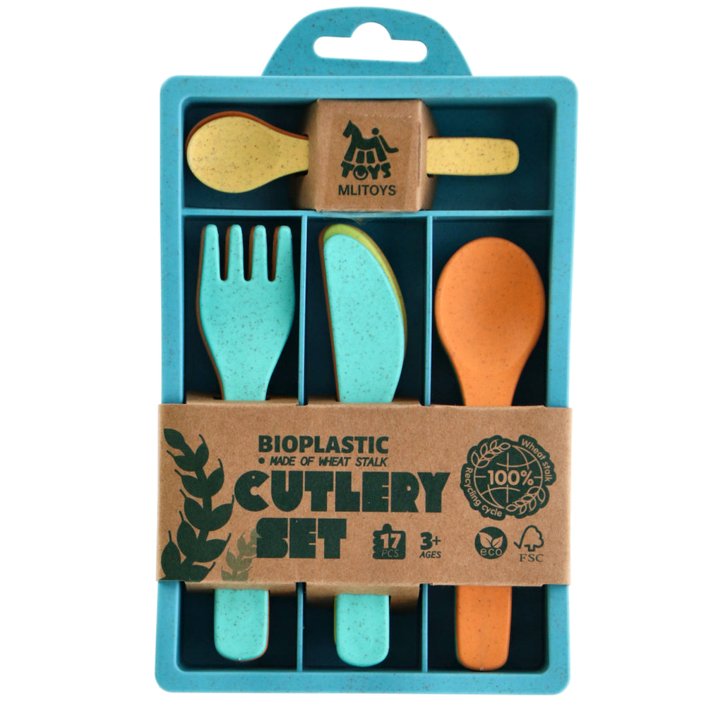Other brands mlitoys bioplastic cutlery set 17 pieces