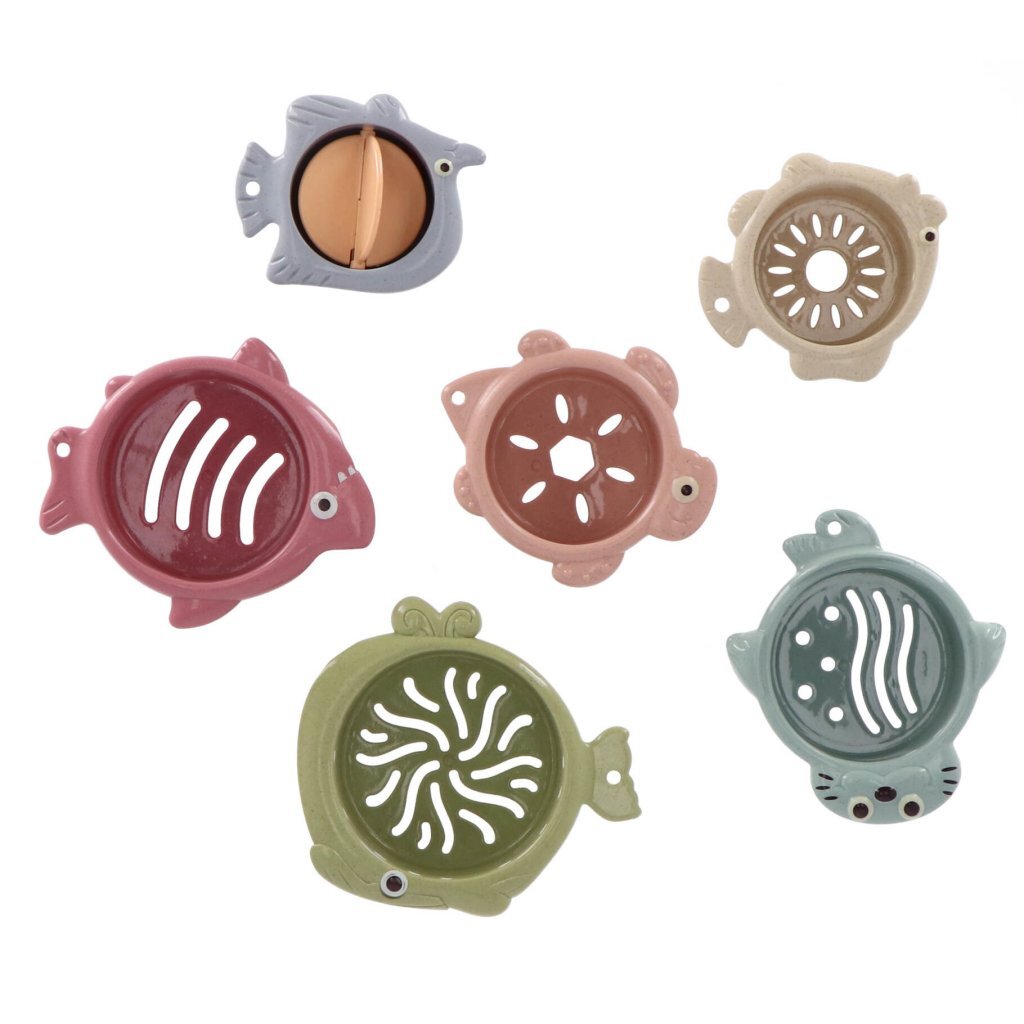Jipy bioplastic stack shapes bath toys